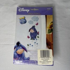New Janlynn Eeyore Stamped Cross Stitch Pillow Case 1135-39 Craft 2006 USA Made